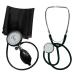 Blood pressure monitor upper arm professional Tiga Pro 1 new K 1 + stethoscope flat head black Tiga-Med