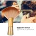 Soft Large Fan Shaped Salon Stylist Barber Neck Face Duster Hair Brush Hair Cutting Tools Gold Aluminum and Wooden Handle and Relaxe Gentle and Secure This Neck Face Duster - Buy Online on GoSupps.com