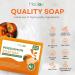 Persimmon Soap Bar for Body Odor Control | Purifying Deodorizing Wash for Men & Women | Skin Brightening & Hyperpigmentation Solution - Buy Online on GoSupps.com