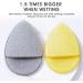 LYFONDYI Facial Cleaning Sponge Set - 2 Reusable Bath Sponges for Daily Exfoliating & Makeup Removal | Grey & Yellow | Finger Glove Included - Buy Online on GoSupps.com
