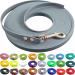 Bio -line light 9mm Biothane tow leash without hand loop - 3 to 25m I for small dogs 3m in gray I dirt -repellent & water -repellent dog leash 3.0 m gray