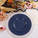 FLOWERCAT 60PCS Blue Plastic Plates - Heavy Duty Disposable Plates for Party/Wedding - 30 Dinner & 30 Dessert Plates - Buy Online on GoSupps.com