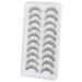 Outopen Manga Lashes 10 Pairs Pack - Japanese Anime & Korean Asian Style | Natural Look, Wispy Spiky, Short Fake Eyelashes with Clear Band - C-Clear Band Y6 | 8-13mm - Buy Online on GoSupps.com