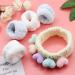 6 Pcs Women's Headband Set with Cute Spa Headband, Wrist Washbands, and Double-Ended Face Mask Brush - Ideal for Skincare and Makeup Routine - Buy Online on GoSupps.com