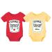 culbutomind Baby Twins Bodysuit Ketchup Mustard Newborn Baby Outfits Unisex Romper Infant Jumpsuit Red 1 6-9 Months
