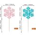 24 Pack Snowflake Gender Reveal Cupcake Toppers Pink Blue Winter Snowflake Cupcake Picks for Baby Shower Winter Wonderland Snowflake Theme Birthday Gender Reveal Party Cake Decorations Supplies 14 - Buy Online on GoSupps.com