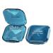 1 Pack Retainer Case  Cute Retainer Case with Slim  Night Mouth Guard Case with Lid Hinge  Large Aligner holder container (Blue)