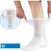 LIN Diabetic Socks for Men & Women - Non-Binding Circulatory Extra Wide Top - Edema Neuropathy Lymphedema - 6 Pairs Snow White - Size 10-13 - Buy Online on GoSupps.com