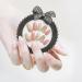 jojofuny Plateau Pigments pour Nail Art en R sine Blanche avec Bordure Noire Palette de M lange pour Manucure Support de Pr sentation en Forme de N ud D coratif Outil Pratique pour - Buy Online on GoSupps.com