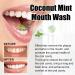 Oralhoe Coconut Mint Mouthwash - Fresh Breath & Oil Pulling with Tongue Scraper | International Shipping - Buy Online on GoSupps.com