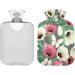 Naanle Tulip Flowers Heat Bottle - 2L Transparent Hot Water Bottle for Warm & Cold Therapy | Large Hot Water Bottle for Pain Relief - Buy Online on GoSupps.com