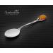 AMBEDORA Small Spoon | Sterling Silver Oxidised Spoon with Amber | Ideal Christening or Birthday Gift for Boys and Girls - Buy Online on GoSupps.com