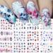 Skull Nail Stickers Halloween Nail Water Decals Nail Supplies Foil Transfer Vampire Skulls Head Devil Designer Nail Art Stickers for Women Acrylic Nails Supply Day of The Dead Manicure Decoration12pcs Design 4