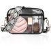 Upifen transparent bag for stadium events transparent bag women crossbody shoulder bag with adjustable belt waterproof stadium pocket with adjustable straps