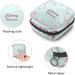 Cherry Blossom Menstrual Cup & Pad Storage Bag - Mint Green, Portable Period Pouch for Women & Teens - Multi-colored - Buy Online on GoSupps.com
