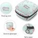 Women's Portable Period Kit - Mint Green Cherry Blossom Storage Bags for Feminine Products | Travel-Ready & Stylish - Buy Online on GoSupps.com