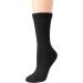 Yomandamor Women's Cushioned Crew Diabetic Socks - 4 Pairs Thick Non-Binding Top Boot & Dress Socks (Size 9-11) - Black - Buy Online on GoSupps.com