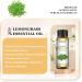 EUQEE Lemongrass Essential Oil 10ml - Pure & Natural Aromatherapy Oil for Home Relaxation - Diffuser & Humidifier Blend - Pack of 1 - Buy Online on GoSupps.com
