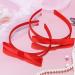Pafuwei 2 Piece Red Hair Bow Headband - Handmade Soft Cloth Ribbon Headband for Girls and Women - Ideal for Birthday, Halloween, Parties - Daily Hair Accessory - Buy Online on GoSupps.com