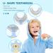 Children U-Shaped Toothbrush Set | 360 Silicone Toothbrush for Ages 2-4 | Blue & Green | International Shipping - Buy Online on GoSupps.com