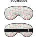 Floral Flamingo Eye Mask - Adjustable Soft Imitation Silk Night Blindfold | International Shipping - Buy Online on GoSupps.com