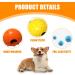 Nizirioo 4 Pack Dog Balls with Cord | Natural Rubber Dog Toys for Agility | Soft & Elastic Balls for Fetch & Play | Ideal Dog Accessories (5 cm) - Buy Online on GoSupps.com