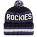 Colorado Rockies Bering Cuff Knit Stretch Beanie - Black Team Color Logo | Men's & Women's - Buy Online on GoSupps.com