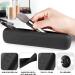 Qetlavee Portable Cosmetic Bag Set - Makeup Brush Organizer & Silicone Sponge Holder for Travel - Black - Buy Online on GoSupps.com