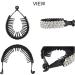 4 Pack Large Rhinestone Jeweled Banana Hair Clips - Sparkly Hair Accessories for Women - Buy Online on GoSupps.com