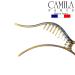Camila Paris CP922 French Alligator Hair Clip for Women - Stylish Duckbill Claw Clips for Strong Hold and Styling - Made in France Tortoise Shell Design - Buy Online on GoSupps.com