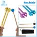 Dreld 8 PCs Chakra Tuning Fork Set - Solfeggio Healing Sound Therapy with Silicone Hammers & Accessories - Buy Online on GoSupps.com