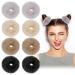 8 Pieces Furry Faux Rabbit Fur Hair Scrunchies Fuzzy Fur Scrunchies Artificial Fur Hair Bobbles Elastic Hair Band Rope Tie Wristband Fluffy Ponytail Holder Hair Accessories for Women Girl (Dark Color)