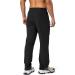 Pudolla Men's Black Running Pants with Zipper Pockets - Size Large - Buy Online on GoSupps.com