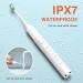 KHS Sonic Electric Toothbrush for Adults - 5 Modes, 4 Brush Heads, Rechargeable & Timer - White - Buy Online on GoSupps.com