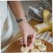 Gleavi Aromatherapy Bracelet Diffuser Set - Essential Oils Chakra Jewelry with Leather Strap - Black Vida Medallion - 40x2.5x0.5cm - Buy Online on GoSupps.com