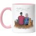 Personalized Kiddle Design Pink Dog Owner Cup | Perfect Gift for Dog Lover Couples Dog Moms & Dads - Buy Online on GoSupps.com