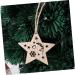 Zerodeko 10 Pcs Wood Crafts Wood Disc Ornaments Christmas Hanging Plaque Car Decorations Embellishments Christmas Decorations Natural Wood Slices Platinum Bamboo Christmas Tree - Buy Online on GoSupps.com