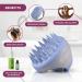 Hair Shampoo Brush and Scalp Exfoliator - Soft Silicone Scalp Massager Hair Growth Stimulator for Wet or Dry Hair - In Shower Scalp Scrubber for Dandruff Removal Made with Recycled Wheat Straw - Blue 1 Pack Blue - Buy Online on GoSupps.com