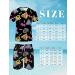 Arssm Men's Vintage 2-Piece Shirts and Shorts Set for Retro Summer Party - Black, X-Large - Buy Online on GoSupps.com