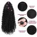 YUMOREAL Black Kinky Curly Drawstring Ponytail Extension- 16 Inch Synthetic Clip in Afro Wavy Pony Tail for Black Women - Buy Online on GoSupps.com