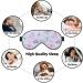 Purple Butterfly Print Sleep Eye Mask - Soft Blindfold with Elastic Strap for Travel & Night Sleeping - Buy Online on GoSupps.com