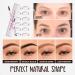 VIOLA HOUSE Eyebrow Stamp Stencil Kit 2 colors in 1 brow pencil powder 1 brush+24pcs eyebrow stamp waterproof long lasting eyebrow tinting powder(Light brown & dark brown) - Buy Online on GoSupps.com