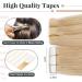 Elailite Invisible Tape-In Extensions - Real Remy Human Hair 20pcs 35cm #24 Natural Blonde - Premium Quality Hair Extensions - Buy Online on GoSupps.com