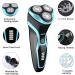 MAX-T Men Electric Razor - Rechargeable Wet & Dry Rotary Shaver for Men (Blue) - Buy Online on GoSupps.com