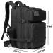 QT&QY Military Tactical Backpack 45L - Large 3 Day Bug Out Bag for Men | Molle Daypack for Hiking & Camping with Bottle Holder - Black - Buy Online on GoSupps.com