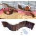 Natural Wooden Hamster Climbing Bridge - Eco-Friendly Pet Ladder with Wing Screws & Washers | Perfect Chew Toy for Small Pets - Buy Online on GoSupps.com