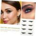 Mipcase 4 pairs Colored Lash Eyeliner Decals Line Decal Make Eyelash Temporary Shiny Makeup Pencils 4x1.5cm As Shown - Buy Online on GoSupps.com