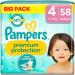 Pampers Premium Protection Size 4 58 Nappies 9 kg - 14 kg (Old Version)