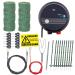 Voss.farming dog fence complete set 50m electrical fence ideal for fencing in your garden with extensive accessories ready -to -connect with 200m green pasture fence litters 10 green piles 105cm