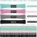GAIYAH FITNESS Long Fabric Resistance Bands Set for Women - Pull Up & Stretch Bands with Handles in Green, Pink, Gray & Black - Buy Online on GoSupps.com